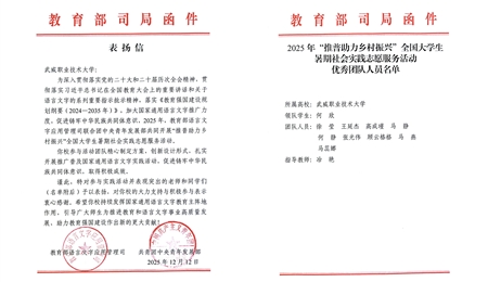 喜報(bào)！武威職業(yè)技術(shù)大學(xué)“推普助力·鄉(xiāng)村振興”暑期社會(huì)實(shí)踐團(tuán)隊(duì)獲評(píng)全國優(yōu)秀團(tuán)隊(duì)